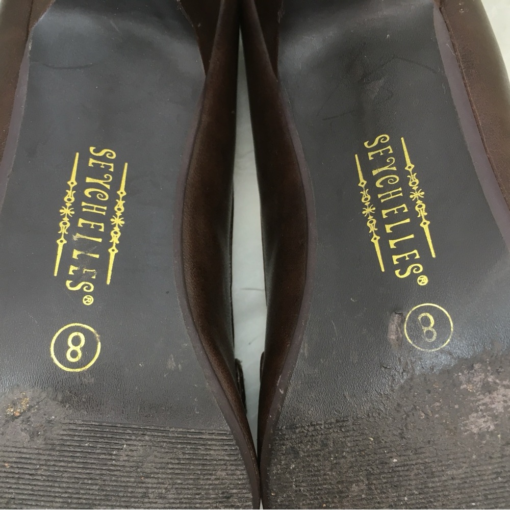 Seychelles Brown Mary Jane Mid Heel Pump -8- - Picture 12 of 15